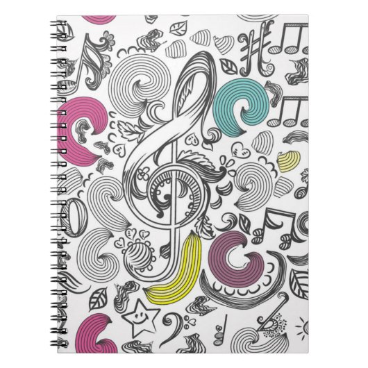 Muziekpatroon Notitieboek (Voorkant)