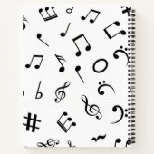 Muziekpatroon Notitieboek (Achterkant)