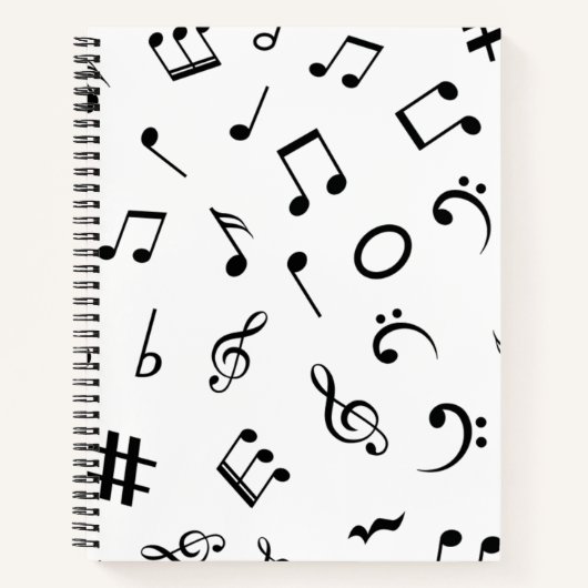 Muziekpatroon Notitieboek (Voorkant)