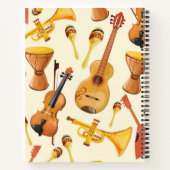 Muziekpatroon Notitieboek (Achterkant)