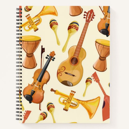 Muziekpatroon Notitieboek (Voorkant)