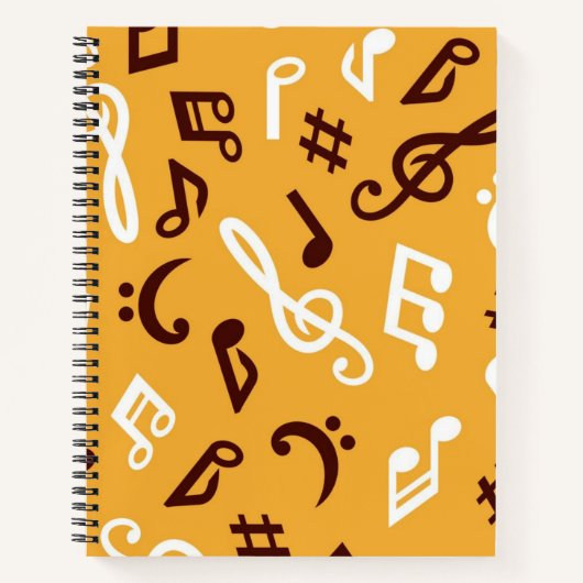 Muziekpatroon Notitieboek (Voorkant)
