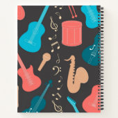 Muziekpatroon Notitieboek (Achterkant)