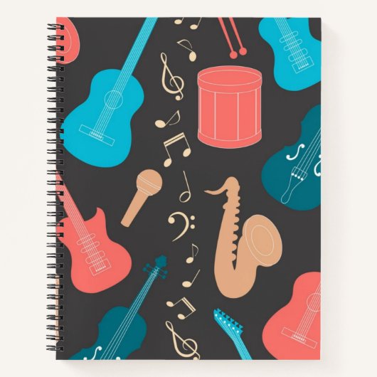 Muziekpatroon Notitieboek (Voorkant)