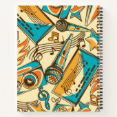 Muziekpatroon Notitieboek (Achterkant)