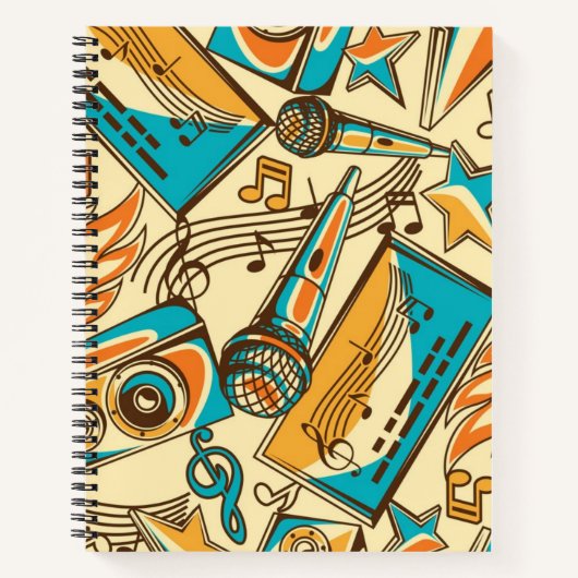 Muziekpatroon Notitieboek (Voorkant)