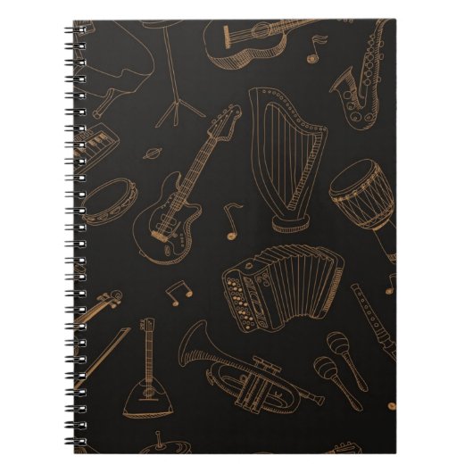 Muziekpatroon Notitieboek (Voorkant)