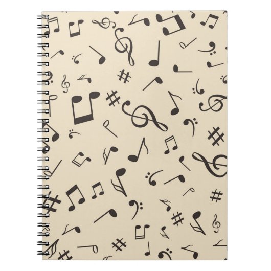 Muziekpatroon Notitieboek (Voorkant)