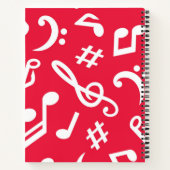 Muziekpatroon Notitieboek (Achterkant)