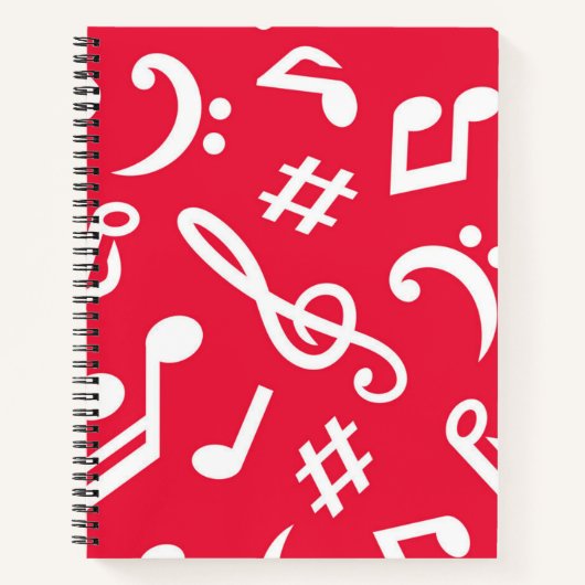 Muziekpatroon Notitieboek (Voorkant)