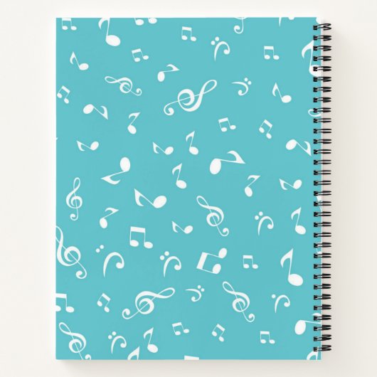 Muziekpatroon Notitieboek (Achterkant)