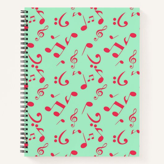 Muziekpatroon Notitieboek (Voorkant)