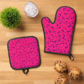 Muziekpatroon Ovenwant & Pannenlap Set (Top down)