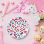 Muziekpatroon Papieren Bordje (Feest)