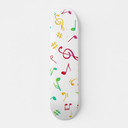 Muziekpatroon Persoonlijk Skateboard (Voorkant)