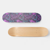 Muziekpatroon Persoonlijk Skateboard (Horizontaal)