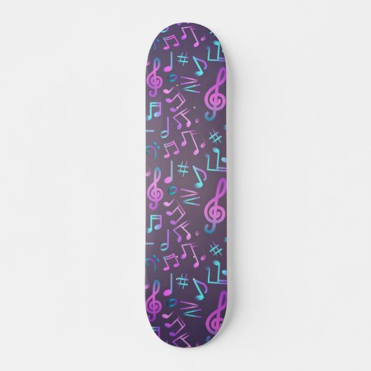 Muziekpatroon Persoonlijk Skateboard (Voorkant)