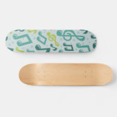 Muziekpatroon Persoonlijk Skateboard (Horizontaal)