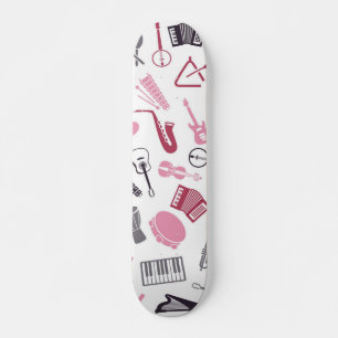 Muziekpatroon Persoonlijk Skateboard