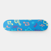 Muziekpatroon Persoonlijk Skateboard (Horizontaal)