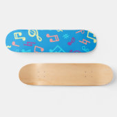 Muziekpatroon Persoonlijk Skateboard (Horizontaal)