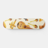 Muziekpatroon Persoonlijk Skateboard (Horizontaal)