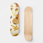 Muziekpatroon Persoonlijk Skateboard (Voorkant)