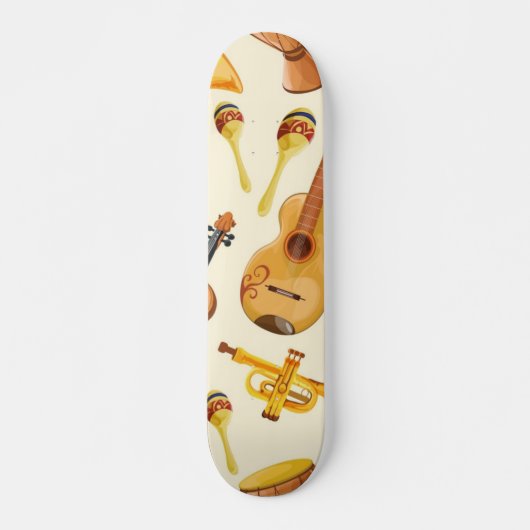 Muziekpatroon Persoonlijk Skateboard (Voorkant)