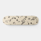 Muziekpatroon Persoonlijk Skateboard (Horizontaal)