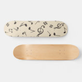 Muziekpatroon Persoonlijk Skateboard (Horizontaal)