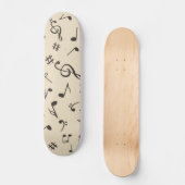 Muziekpatroon Persoonlijk Skateboard (Voorkant)