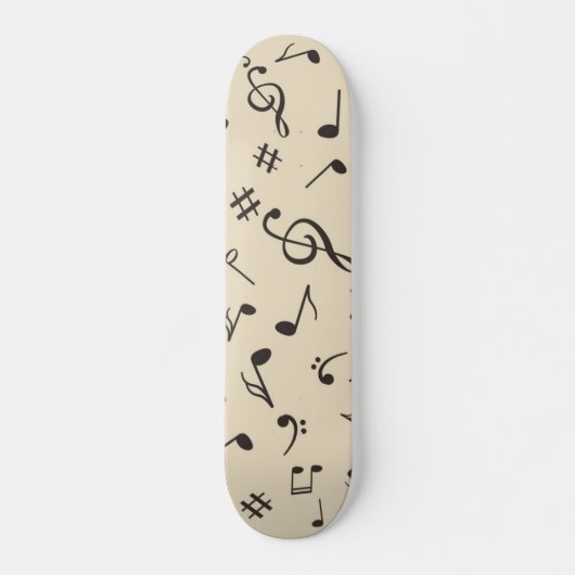 Muziekpatroon Persoonlijk Skateboard (Voorkant)