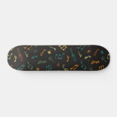 Muziekpatroon Persoonlijk Skateboard (Horizontaal)