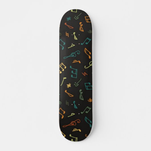 Muziekpatroon Persoonlijk Skateboard (Voorkant)