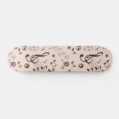 Muziekpatroon Persoonlijk Skateboard (Horizontaal)
