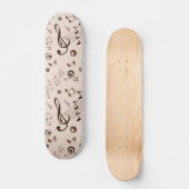 Muziekpatroon Persoonlijk Skateboard (Voorkant)