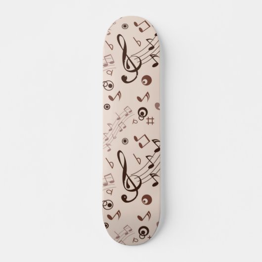 Muziekpatroon Persoonlijk Skateboard (Voorkant)