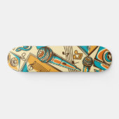 Muziekpatroon Persoonlijk Skateboard (Horizontaal)