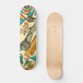Muziekpatroon Persoonlijk Skateboard (Voorkant)