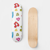 Muziekpatroon Persoonlijk Skateboard (Voorkant)