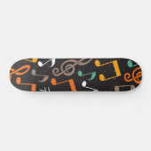 Muziekpatroon Persoonlijk Skateboard (Horizontaal)