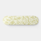 Muziekpatroon Persoonlijk Skateboard (Horizontaal)