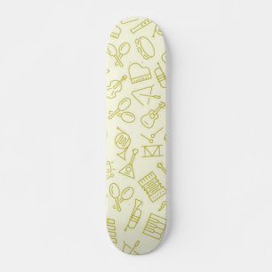 Muziekpatroon Persoonlijk Skateboard