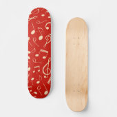 Muziekpatroon Persoonlijk Skateboard (Voorkant)