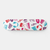 Muziekpatroon Persoonlijk Skateboard (Horizontaal)