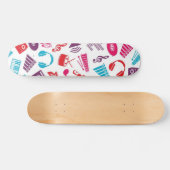 Muziekpatroon Persoonlijk Skateboard (Horizontaal)