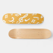 Muziekpatroon Persoonlijk Skateboard (Horizontaal)