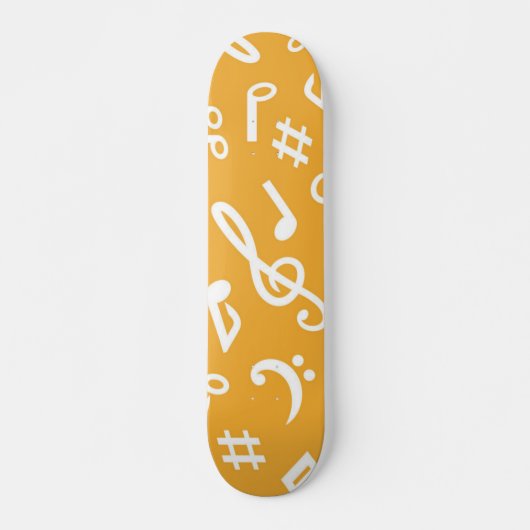 Muziekpatroon Persoonlijk Skateboard (Voorkant)