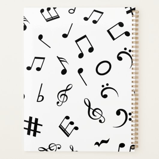 Muziekpatroon Planner (Achterkant)