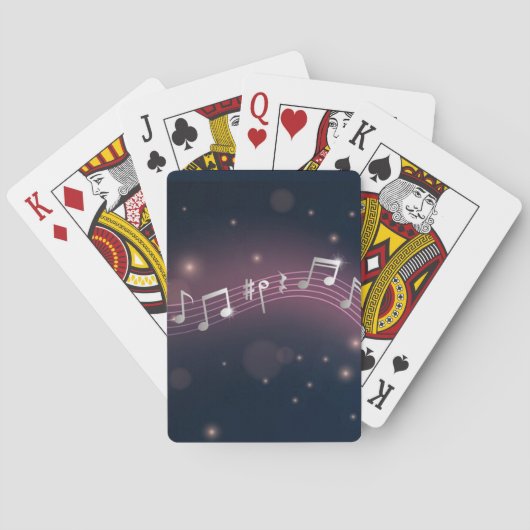 Muziekpatroon Pokerkaarten (Achterkant)